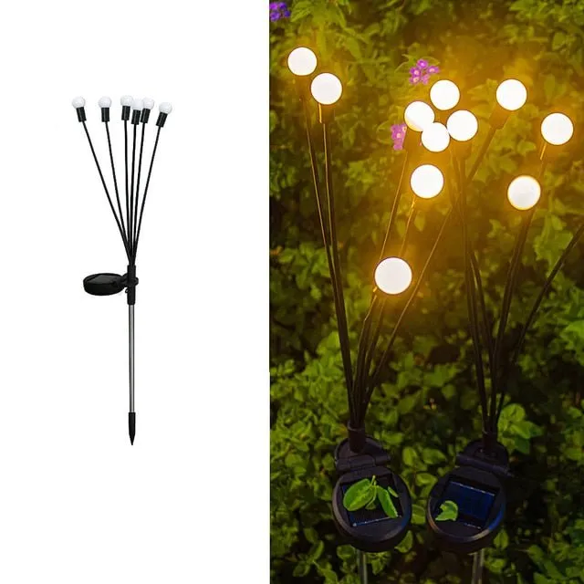 Solar Firefly Lights - LED Outdoor Waterproof Lights for Garden, Lawn