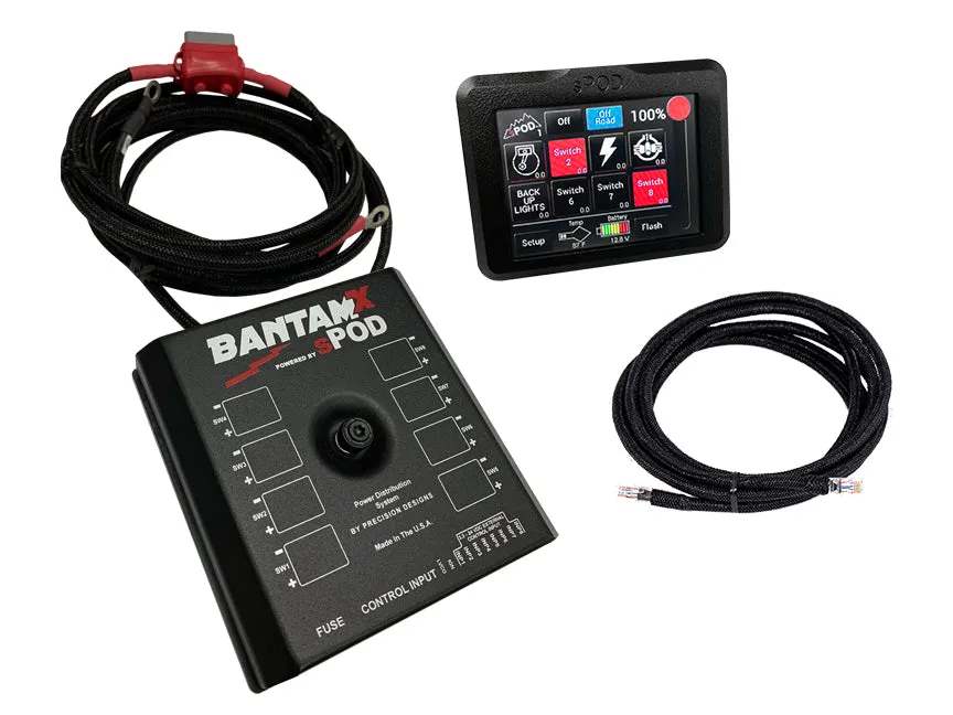 sPOD BantamX w/ Touchscreen: Universal (Full Kit w/ 36" Battery Cables)