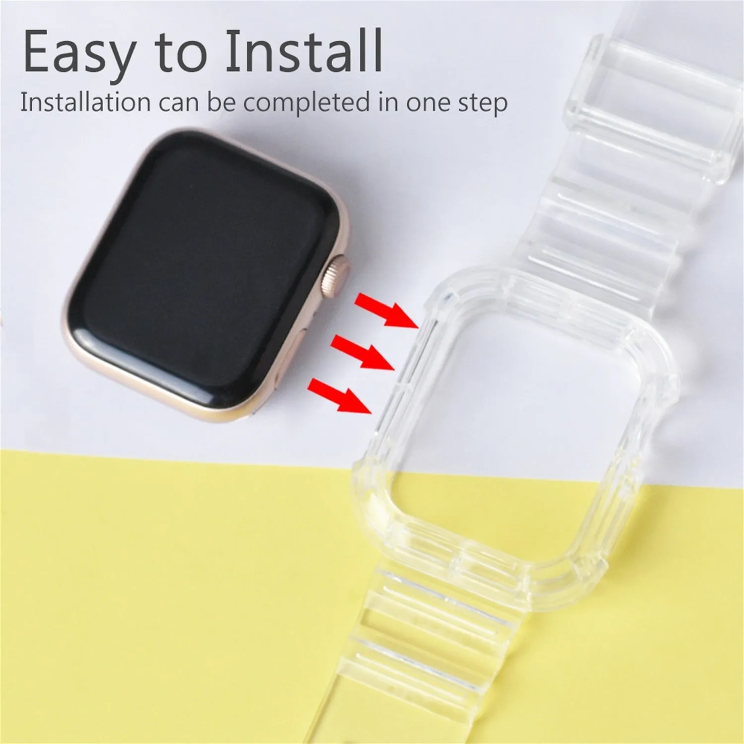 Sport Clear Band   Case for Apple Watch