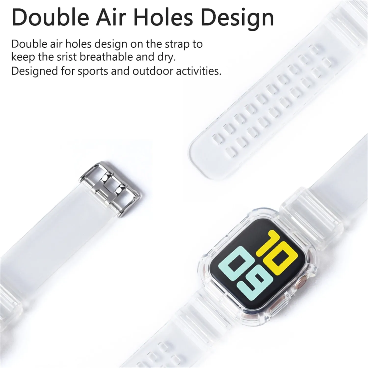 Sport Clear Band   Case for Apple Watch