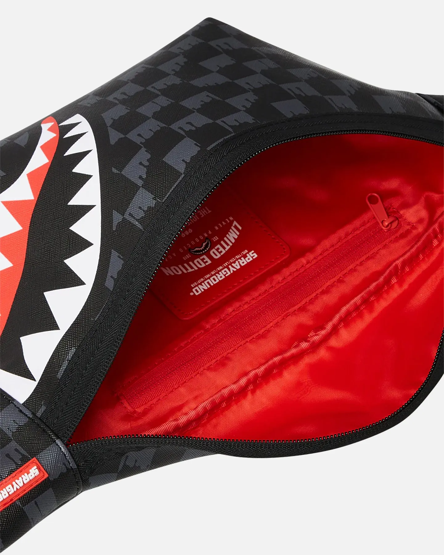 Sprayground Drip Check Shark Savvy Crossbody Bag Multi