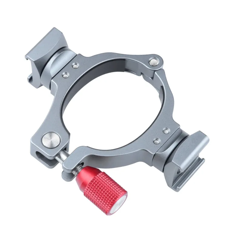 Stabilizer Extension Bracket Ring Adapter with Dual Cold Shoe Base for DJI OM4 / Osmo Mobile 3