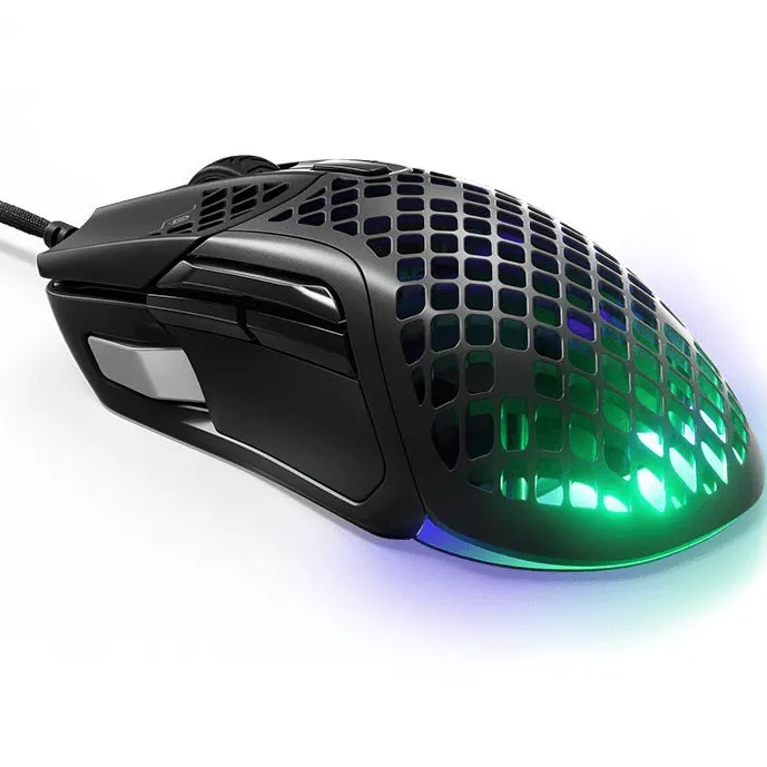 SteelSeries Aerox 5 Gaming Wired Mouse Ultra Lightweight Black RGB Lights