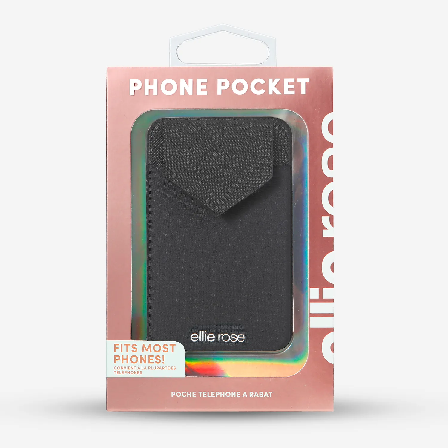 Stick-On Phone Pocket (Black)