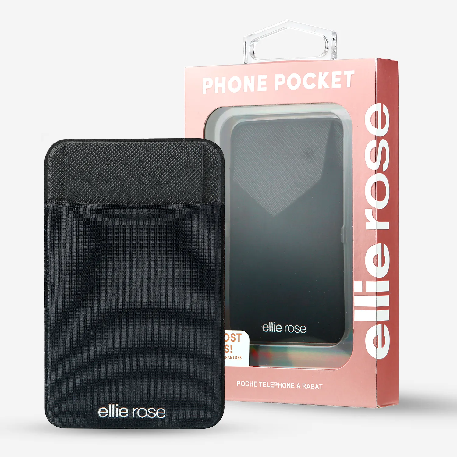 Stick-On Phone Pocket (Black)