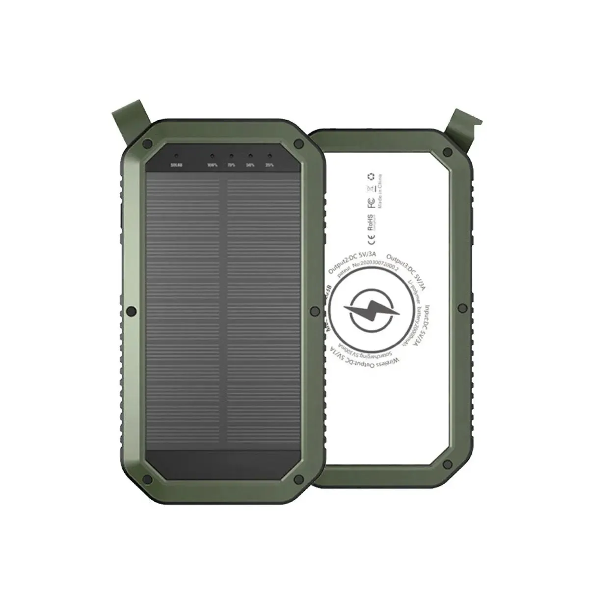 Sun Chaser Mini Solar Powered Wireless Phone Charger 10,000 mAh-Solar Powered Phone Charger