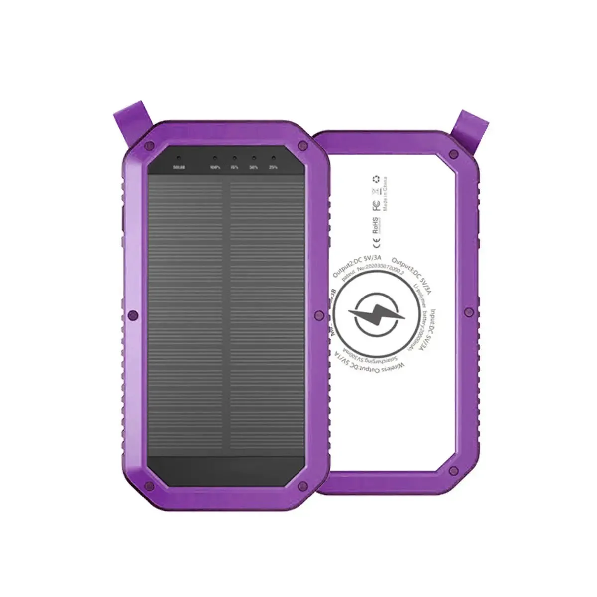 Sun Chaser Mini Solar Powered Wireless Phone Charger 10,000 mAh-Solar Powered Phone Charger