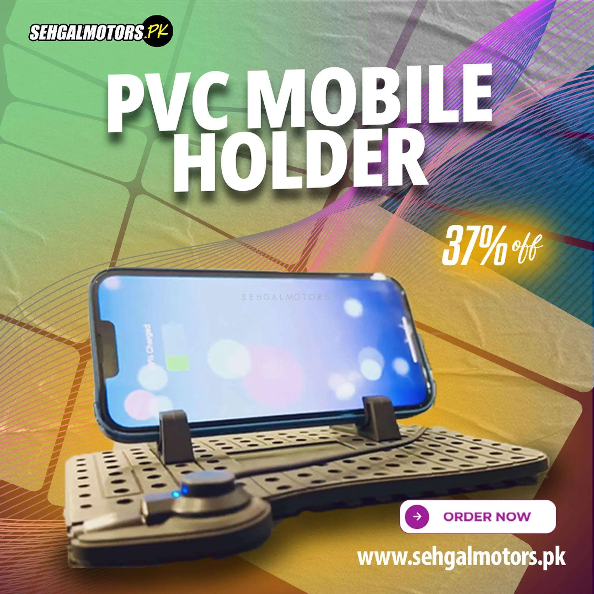 Super Flexible PVC Mobile Holder - Phone Holder | Mobile Holder | Car Cell Mobile Phone Holder Stand