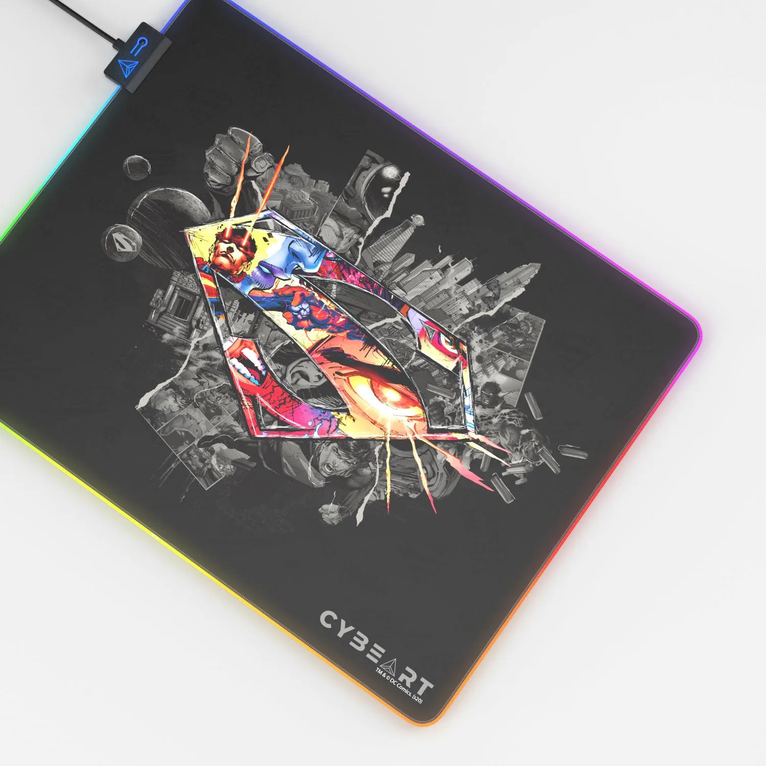 Superman Shield Emblem Gaming Mouse Pad