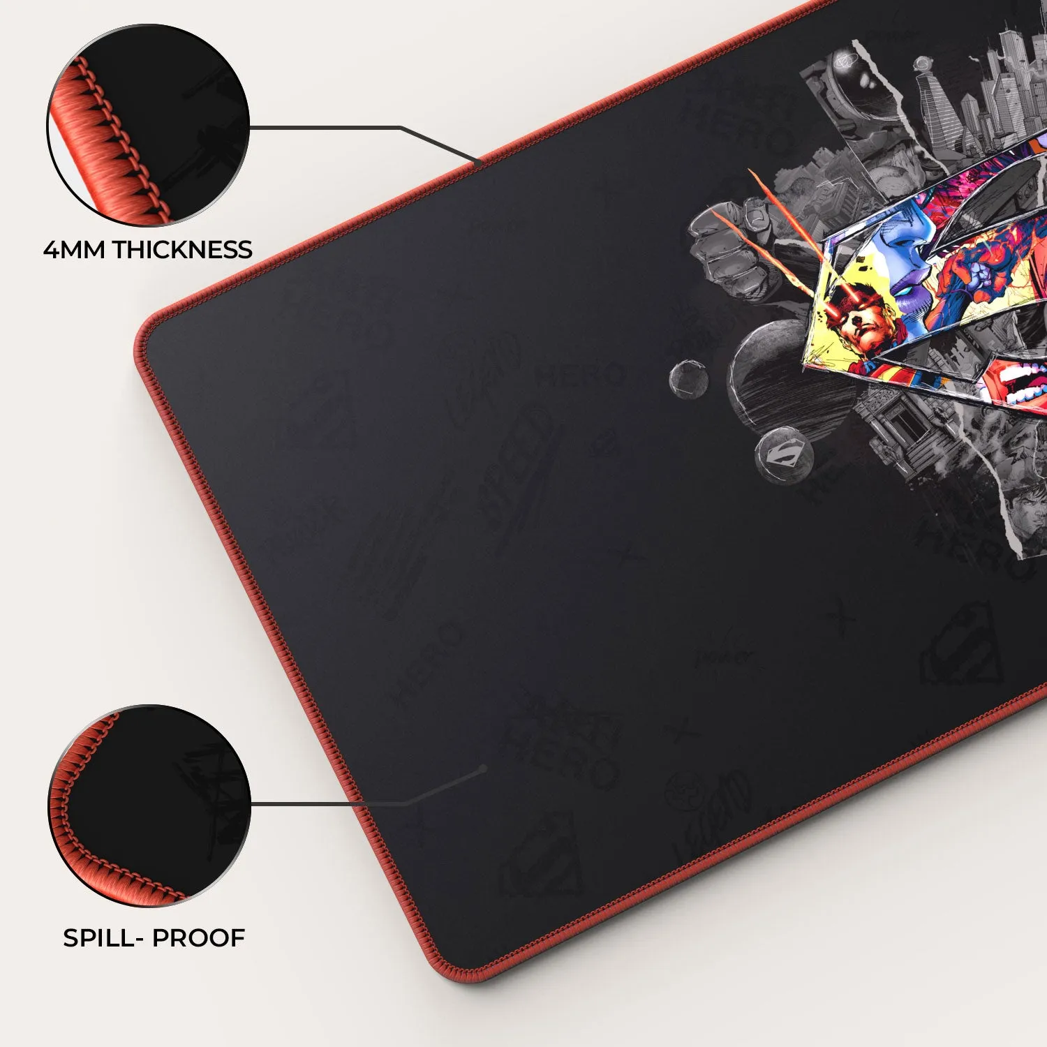 Superman Shield Emblem Gaming Mouse Pad