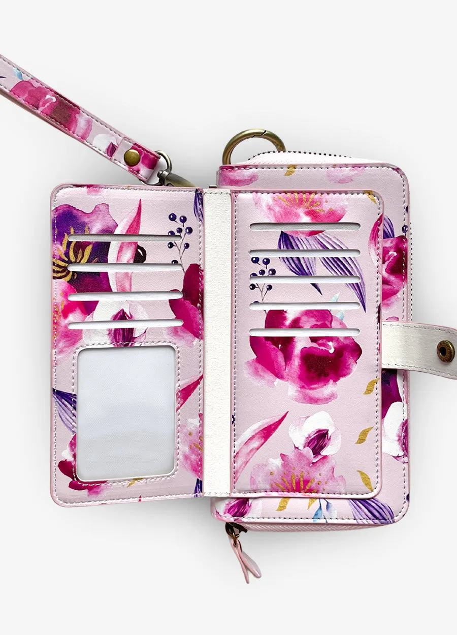 Ultimate Wristlet Phone Case in Magenta Rose