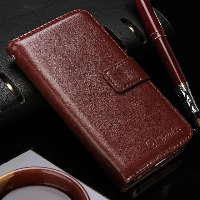 Wallet Leather Case for Apple iPhone 5S 5 SE Luxury Flip Coque Phone Bag Cover For iPhone 5s Cases Fundas TOMKAS Brand