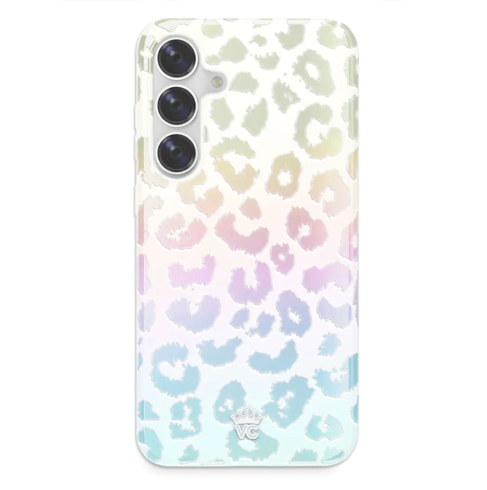 White Opal Leopard Samsung Case