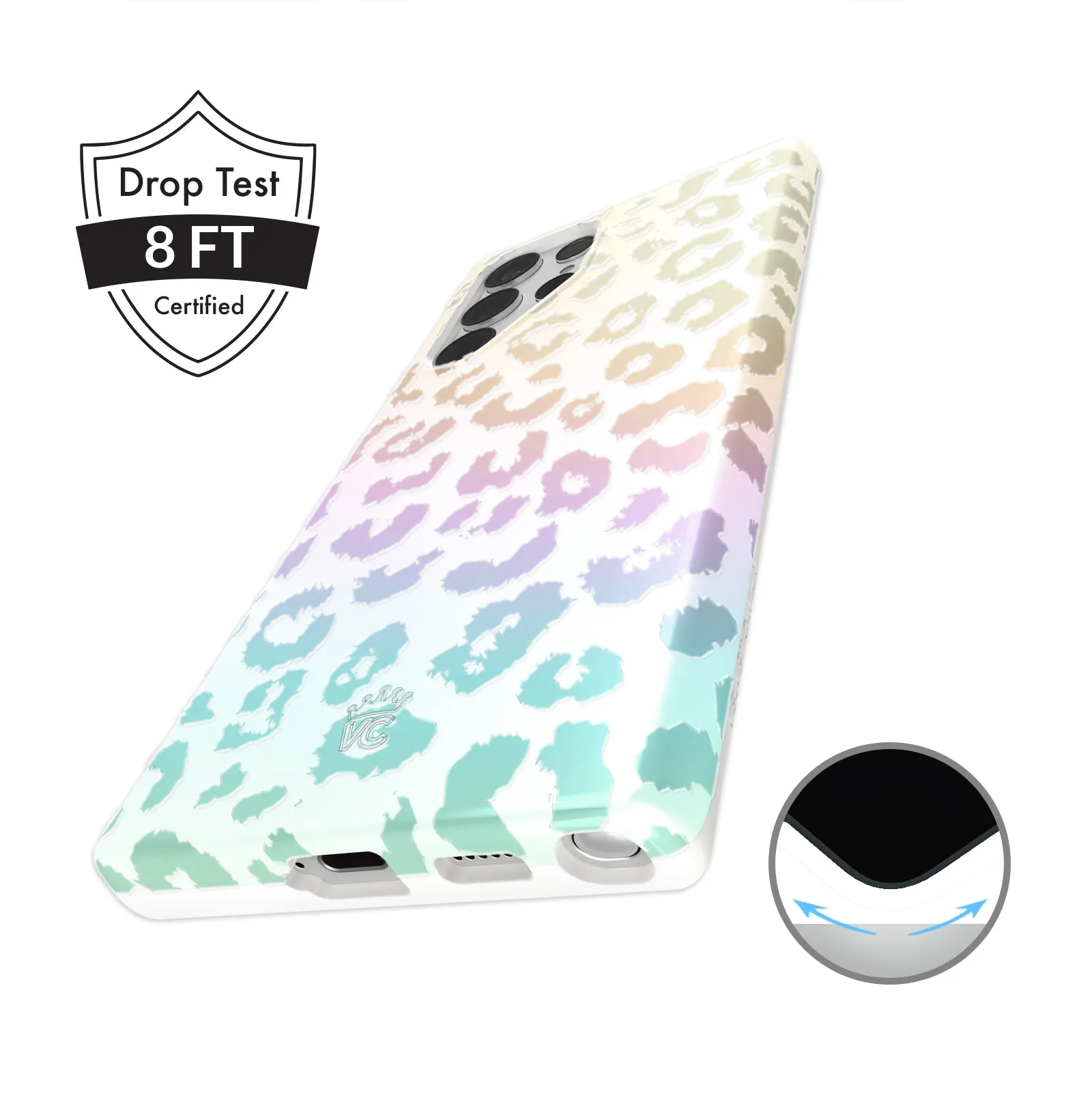 White Opal Leopard Samsung Case