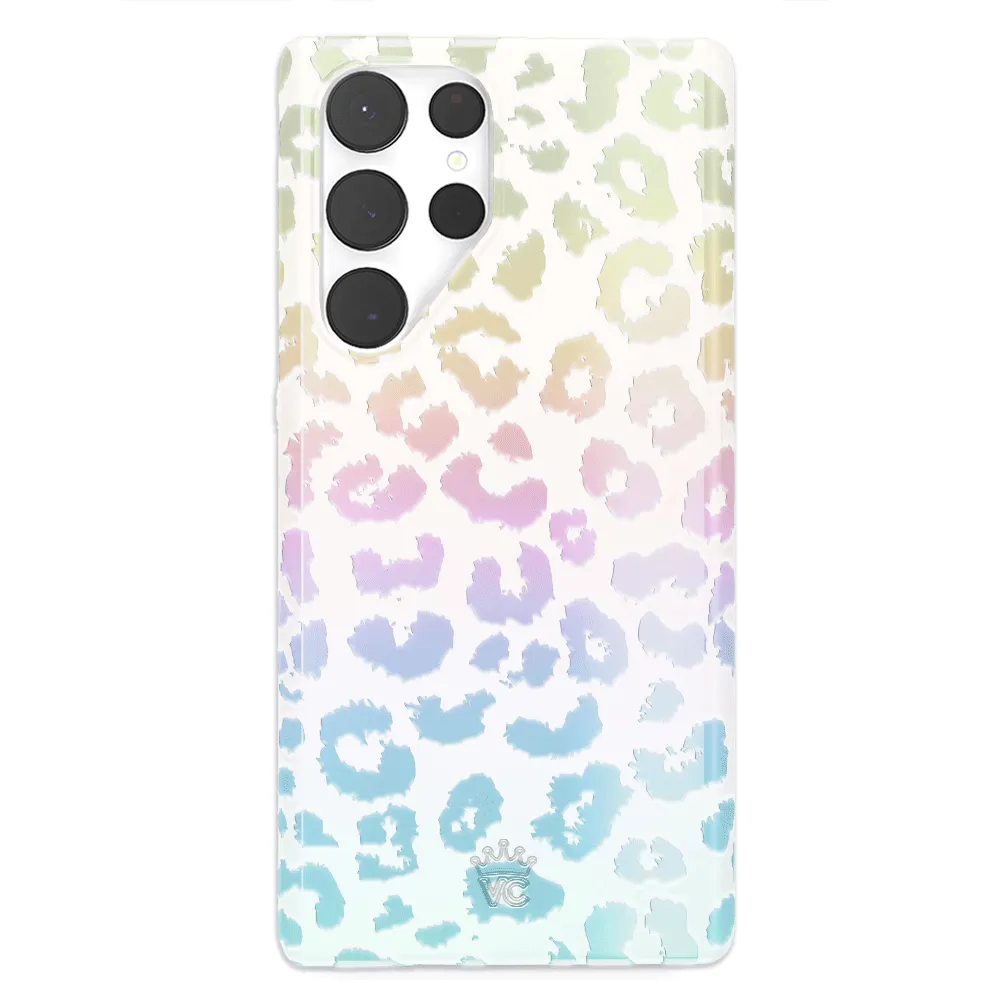 White Opal Leopard Samsung Case