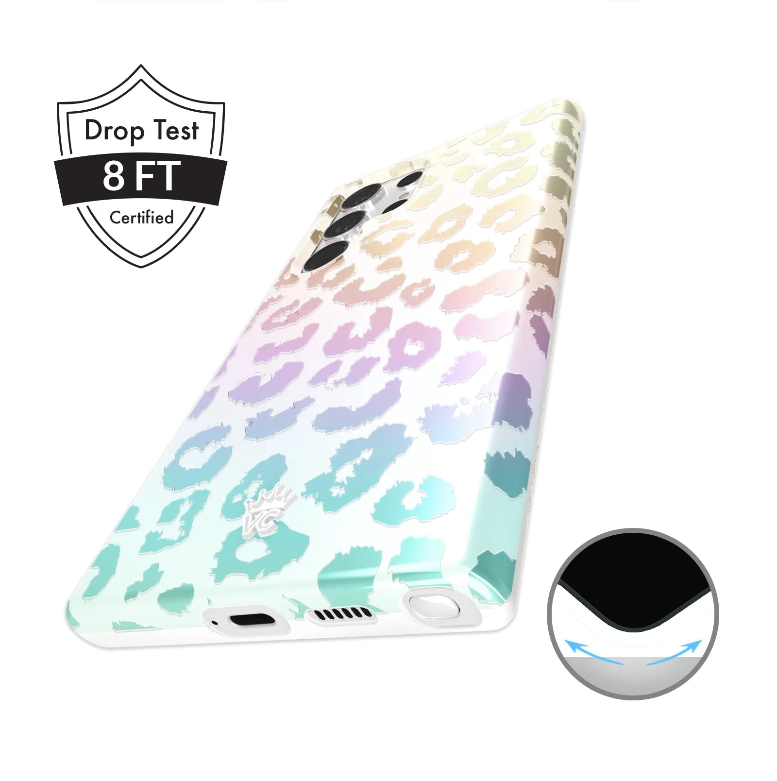 White Opal Leopard Samsung Case