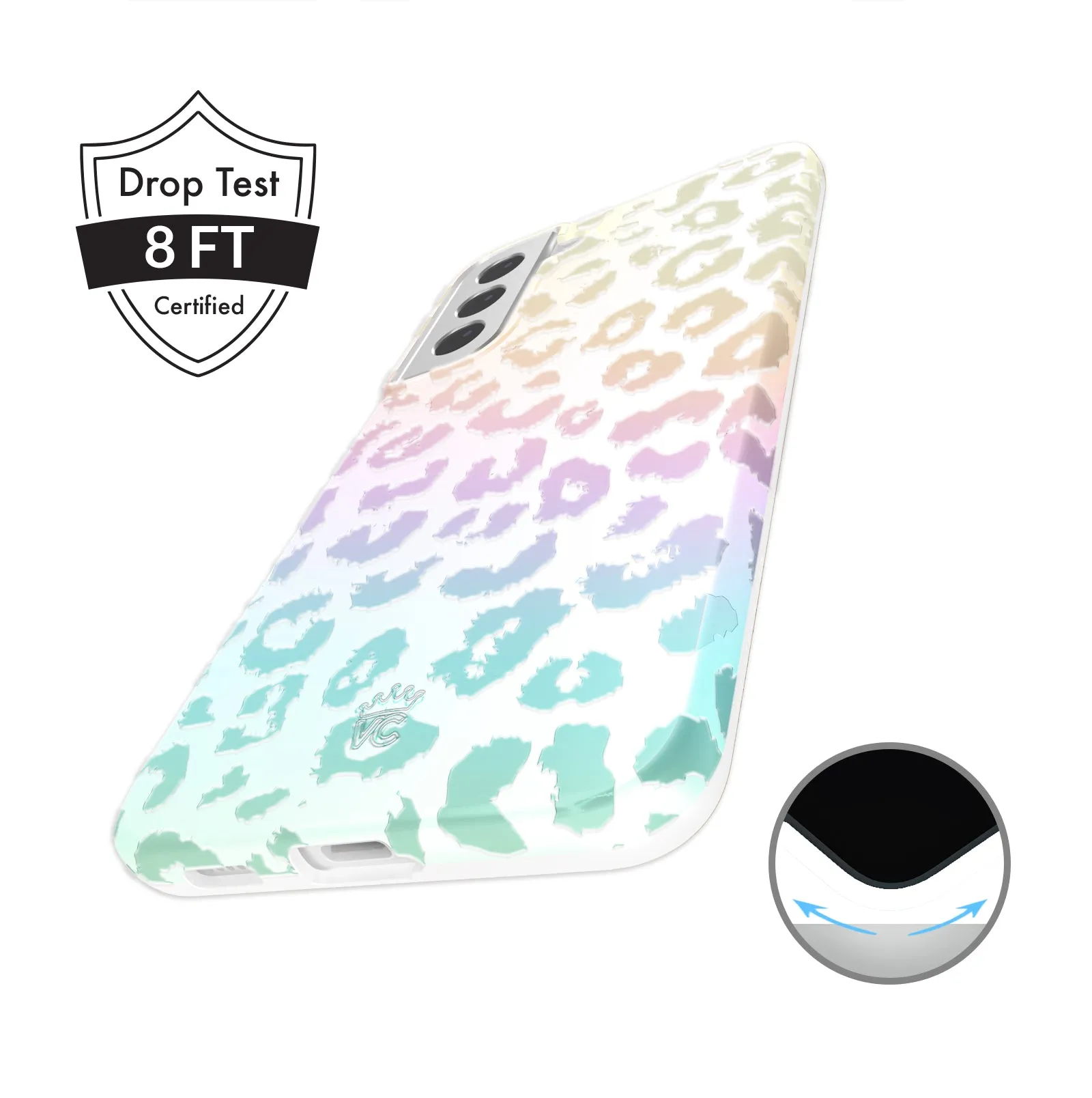 White Opal Leopard Samsung Case