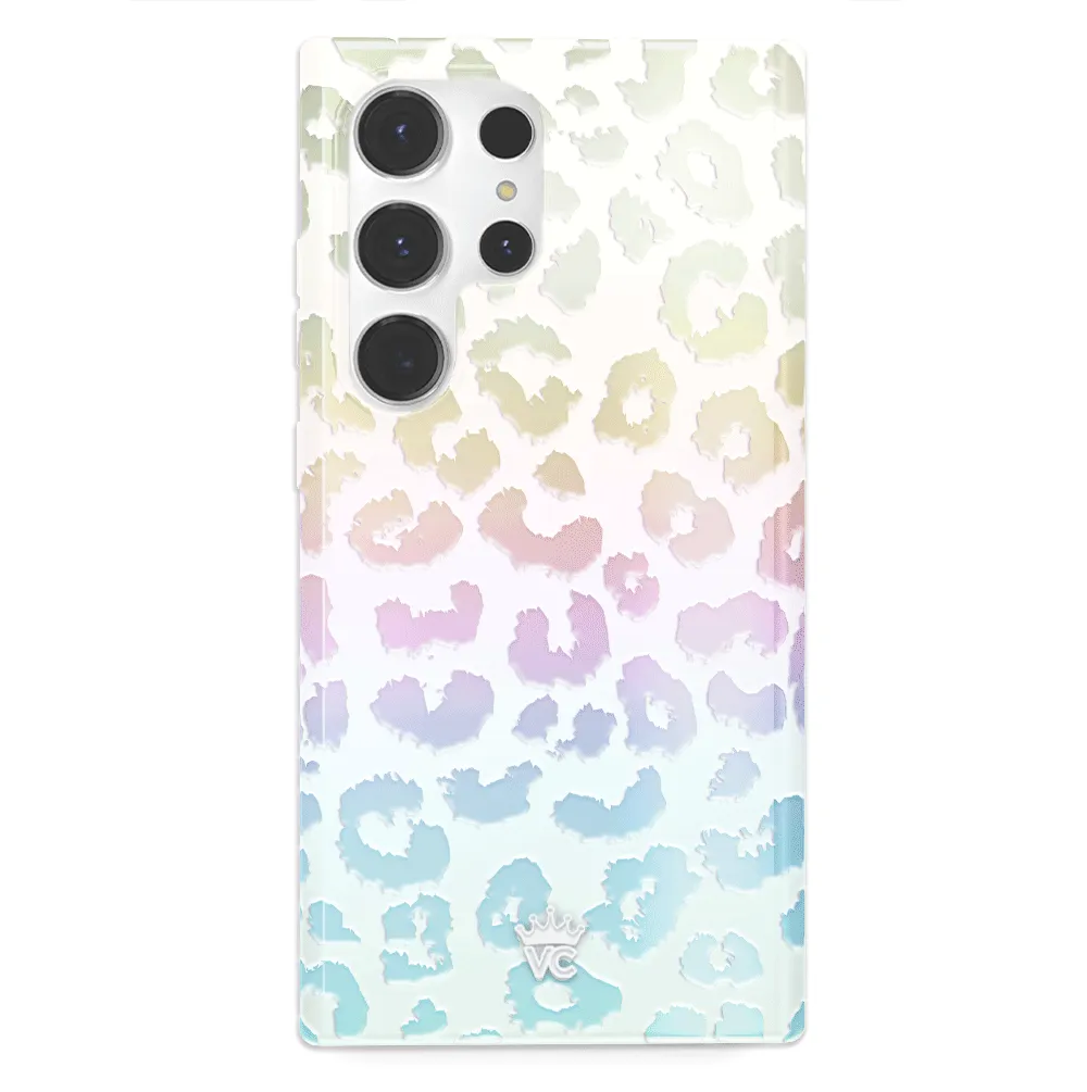 White Opal Leopard Samsung Case