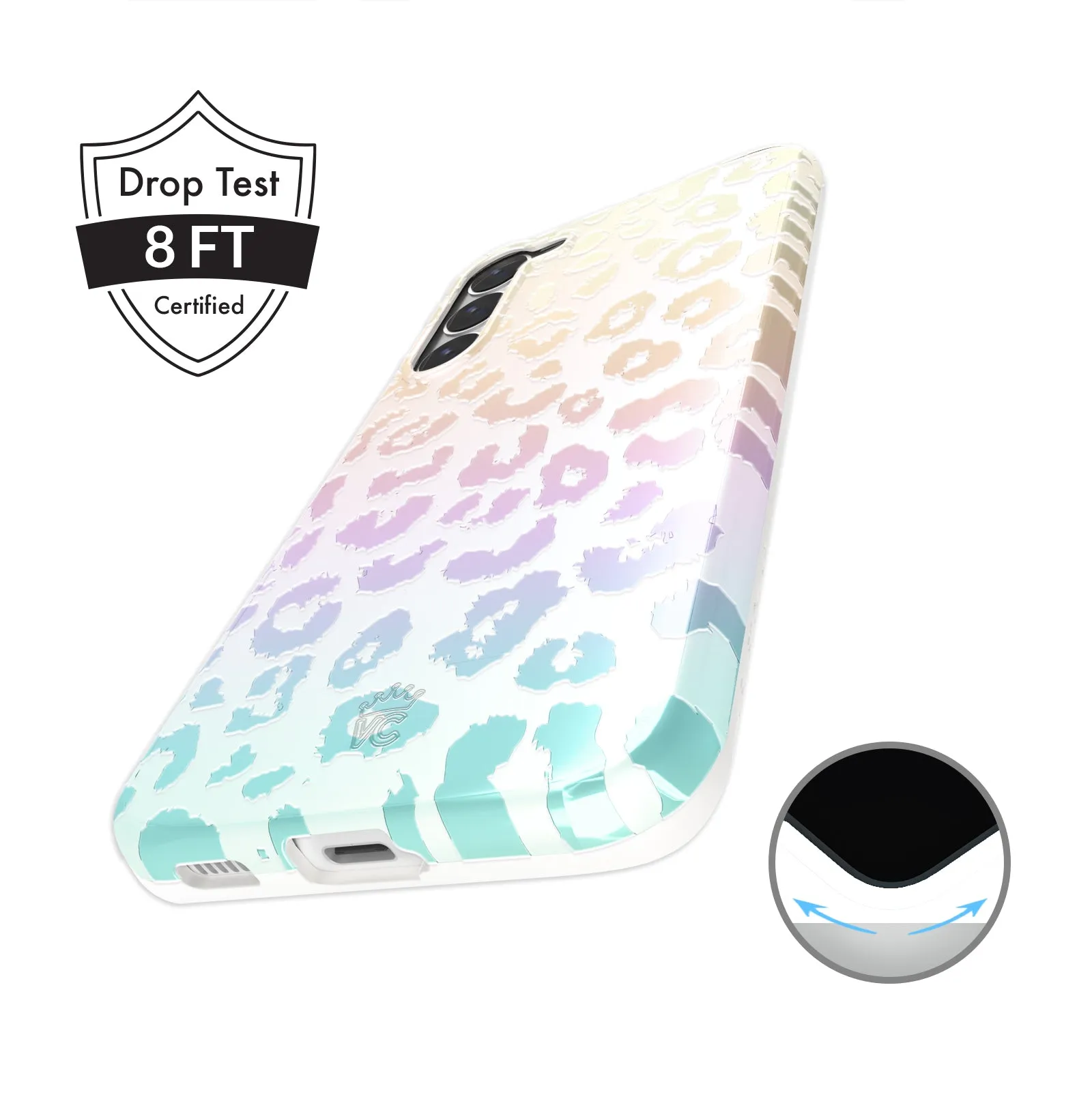 White Opal Leopard Samsung Case