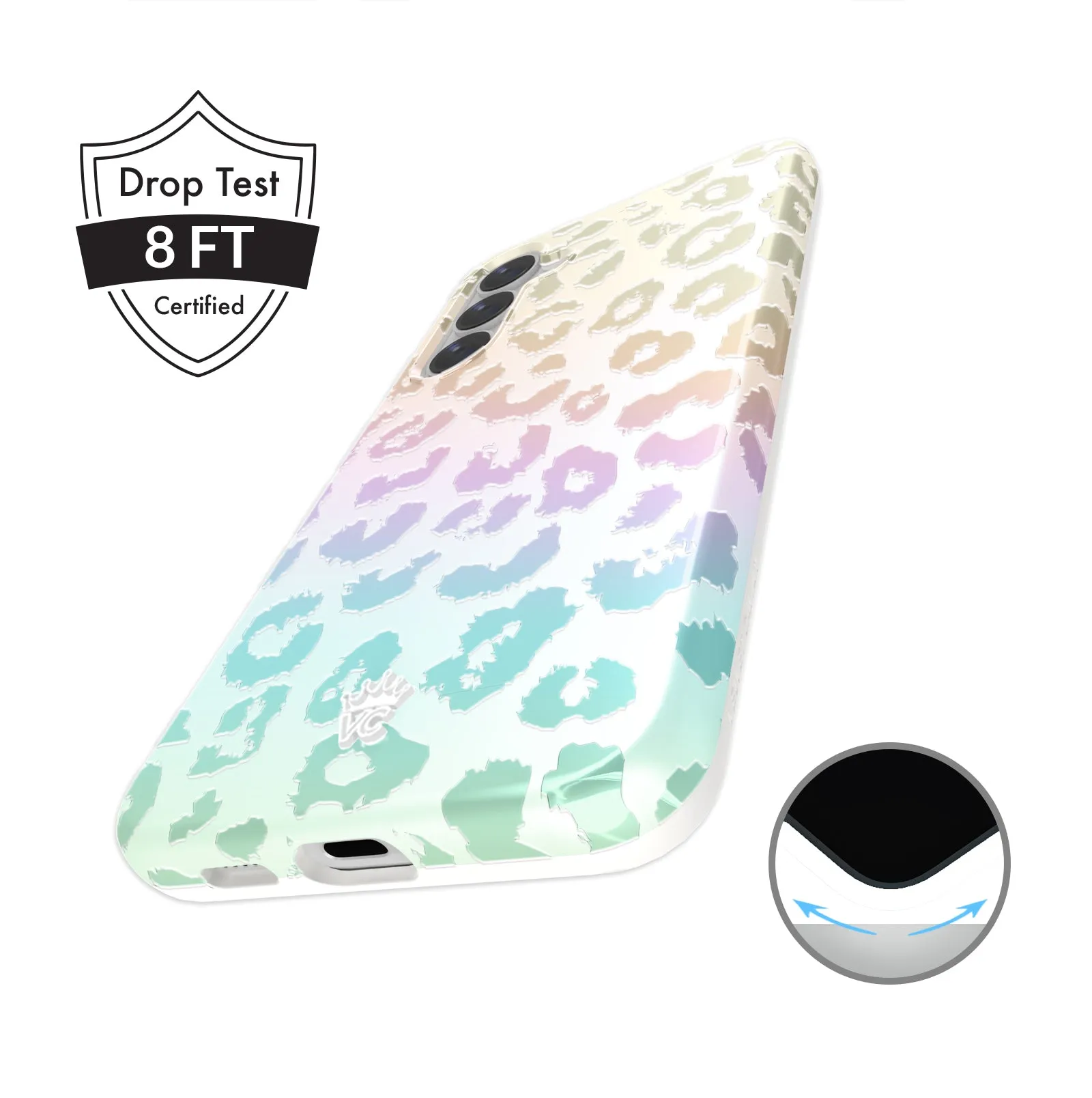 White Opal Leopard Samsung Case