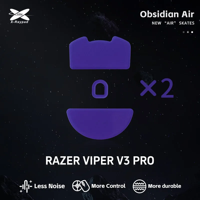 X-Raypad Obsidian Air Mouse Skates for Razer Viper V3 Pro