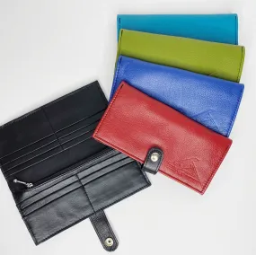 XL Credit Card Wallet - Soft Leather Wallet With Snap Closure